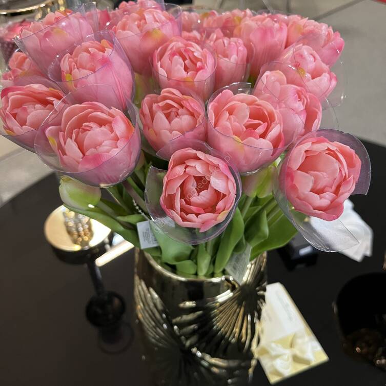 Tulipany gumowe różowe 7 szt