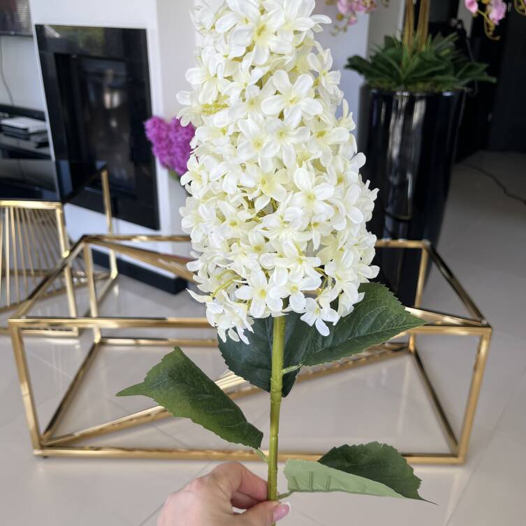 Bez gałązka 80 cm biała 