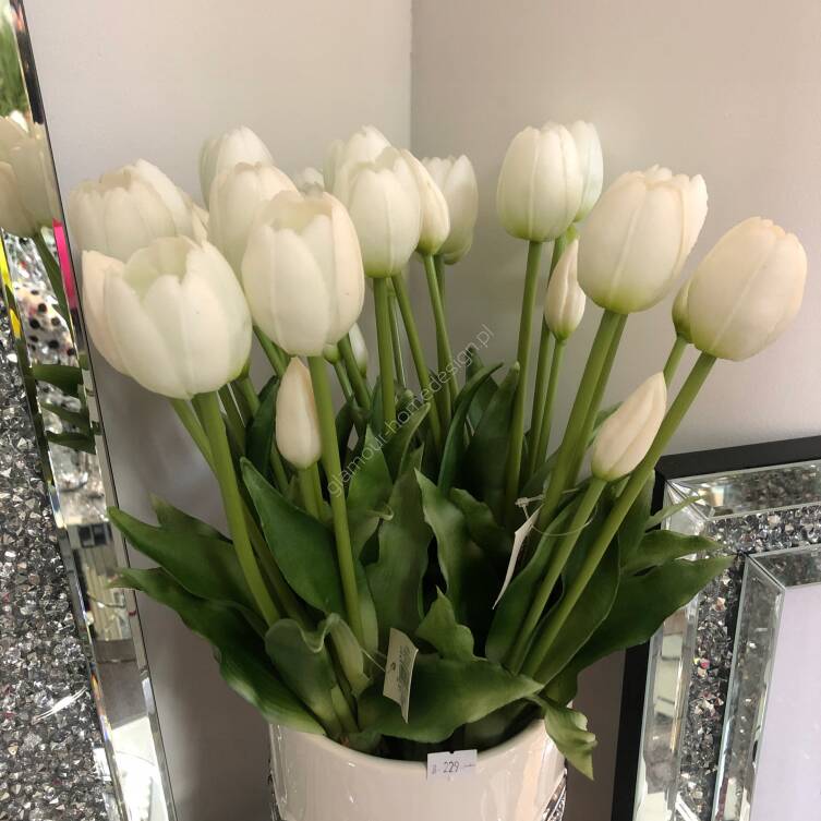 Tulipany gumowe białe