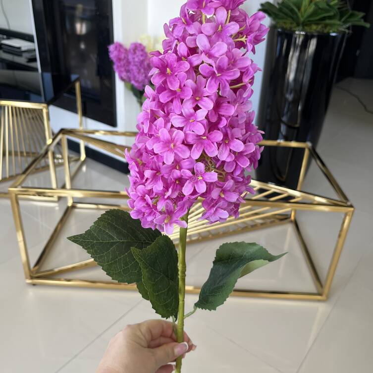 Bez gałązka 80 cm różowa 