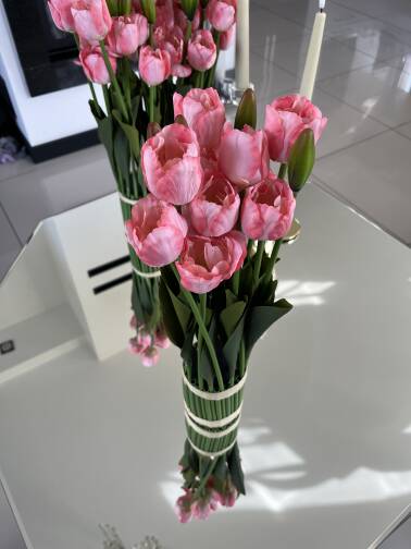 Tulipany różowe 46 cm 