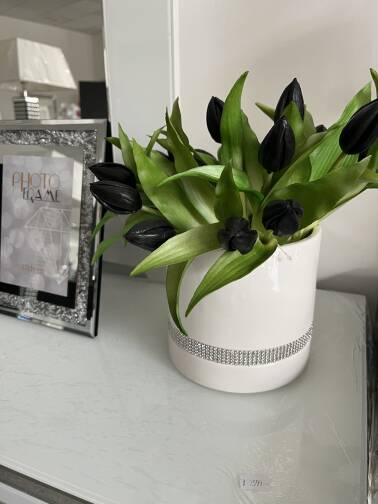 Doniczka osłonka biała 