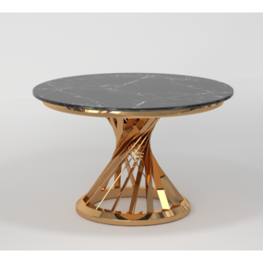 Stół złoty Salem czarny marmur