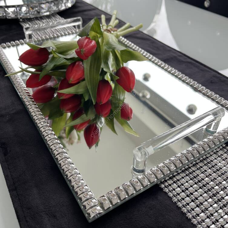 Lustrzana taca prostokątna 