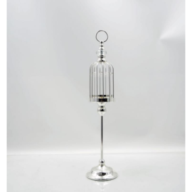 Świecznik srebrny klatka 52 cm