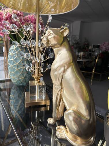 Figurka złota pantera 40 cm