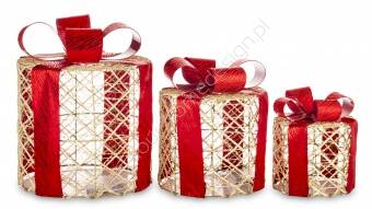 Komplet  trzech prezentów LED