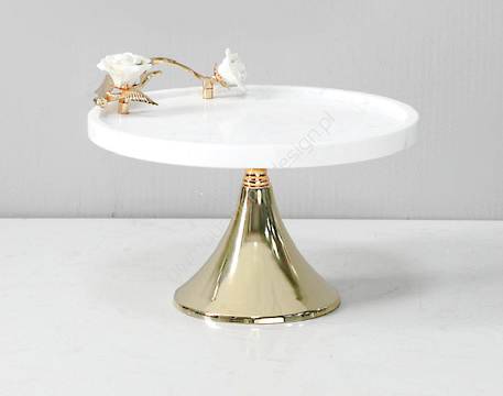 Patera dekoracyjna złota Róża 