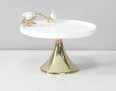 Patera dekoracyjna złota Róża 